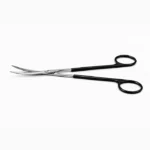 Metzenbaum dissecting scissors 7'',delicate, curved Superior-Cut blades, blunt tips, black ring handle