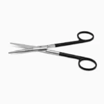 Mayo dissecting scissors 6 3/4'',straight Superior-Cut beveled blades, blunt tips, black ring handle