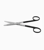 Mayo dissecting scissors 6 3/4'',straight Superior-Cut beveled blades, blunt tips, black ring handle