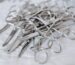 Surgical scissors and stainless steel instrument details for a guide to orthopedic instruments